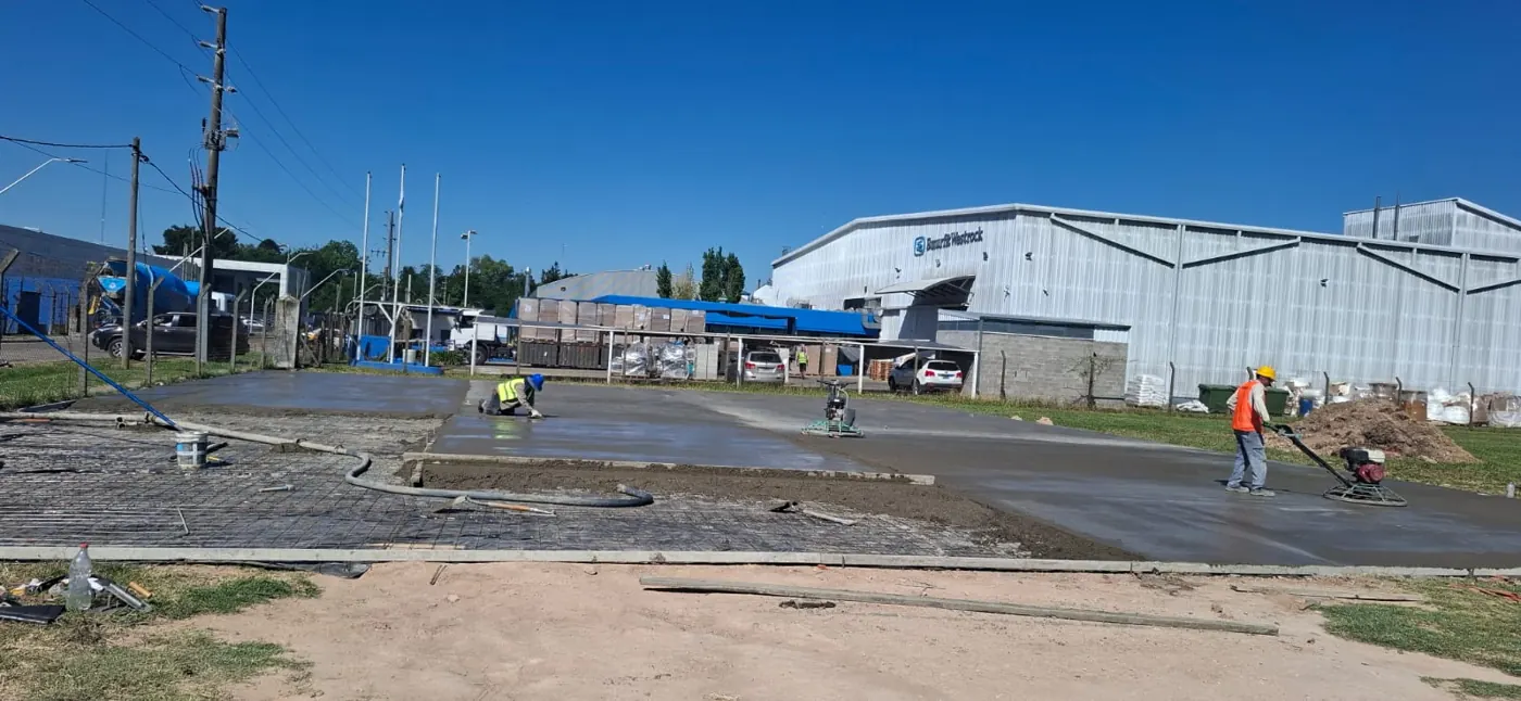 Fratasado de piso industrial